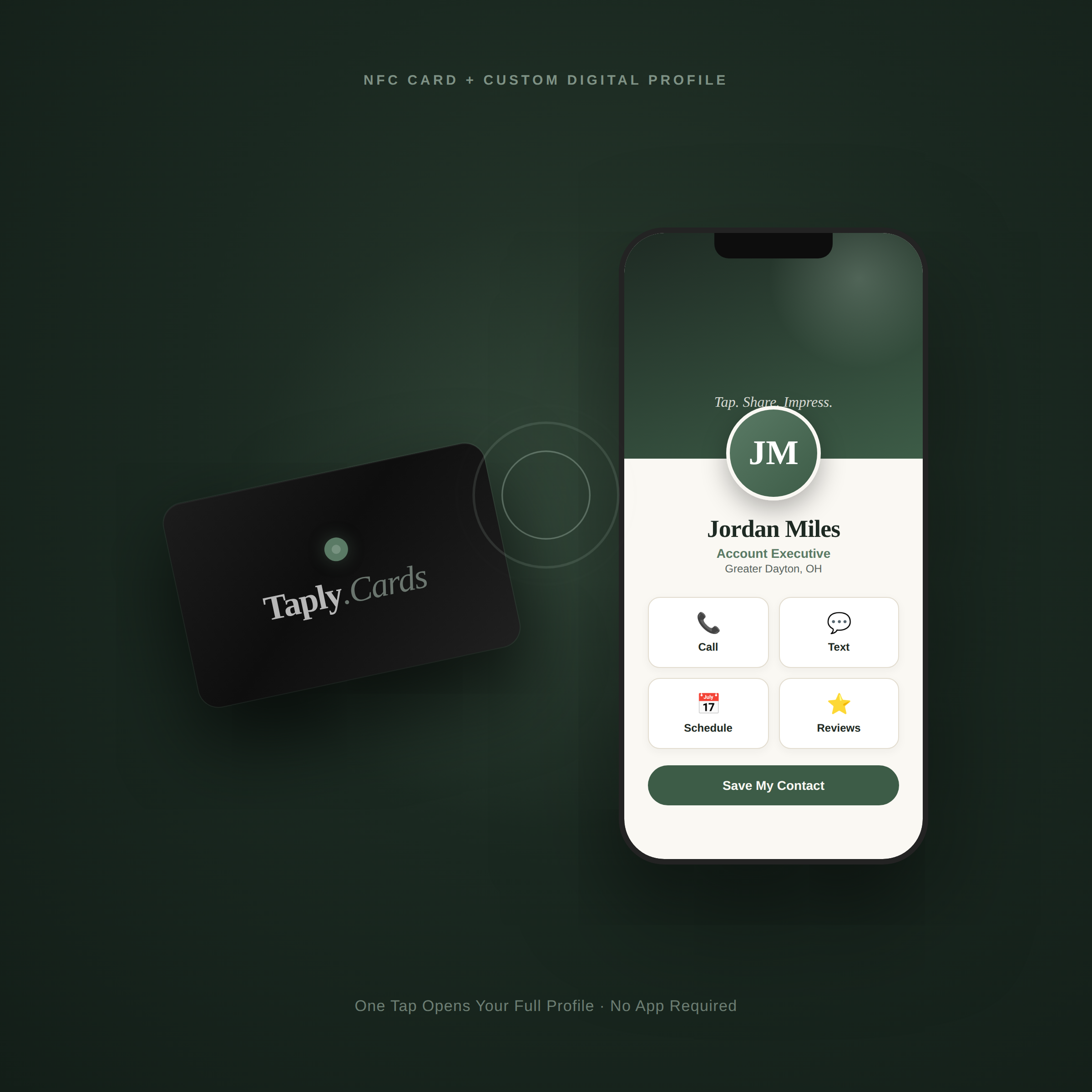Taply.Cards — Card + Profile